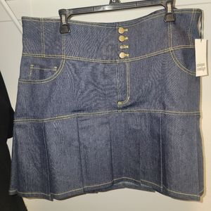 Unique Vintage mini denim skirt